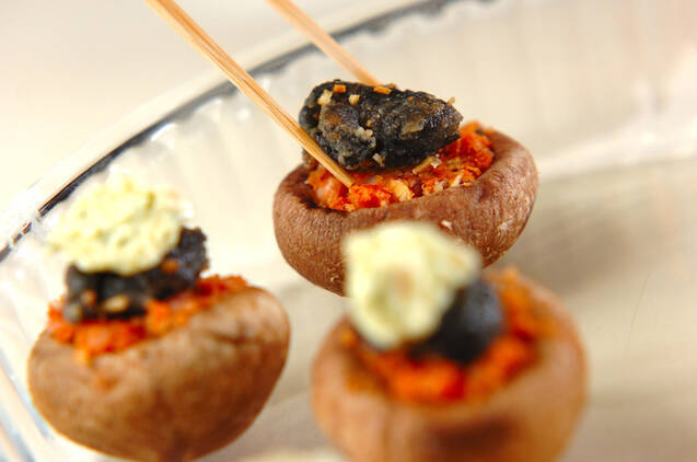 エスカルゴとシイタケのパセリバターグラタンの作り方の手順4