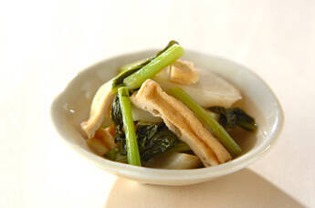 カブと油揚げのちょっと煮