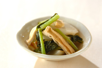 カブと油揚げのちょっと煮