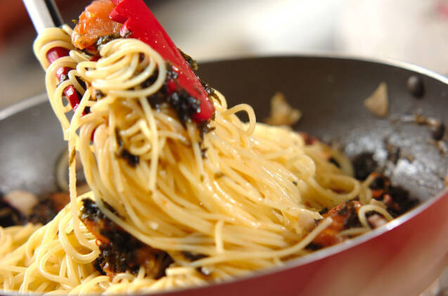 タコの磯パスタの作り方の手順6