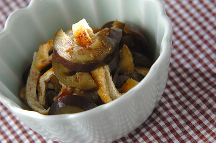 ナスのカラシ和え