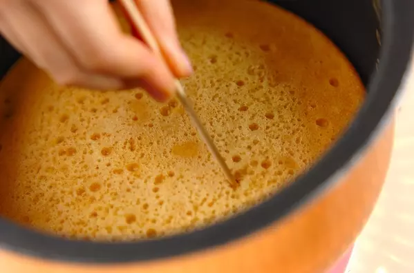 炊飯器で作るキャラメルケーキの作り方2