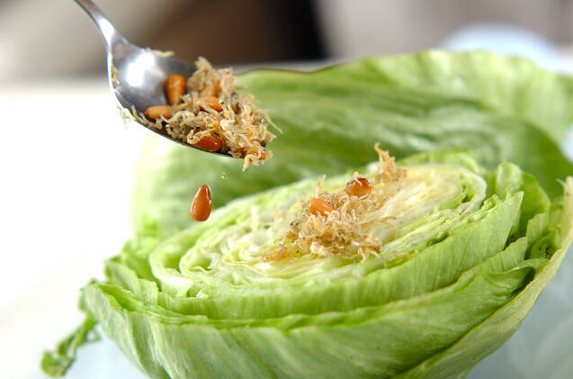 ジャコドレッシングのレタスサラダの作り方の手順2