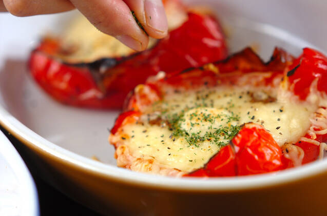 焼きチーズパプリカの作り方の手順4