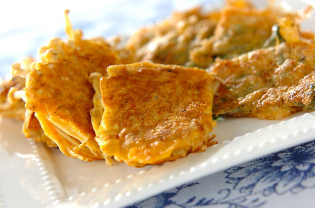 エノキと豚肉のピカタ