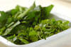 クレソンとホウレン草のからし和えの作り方の手順1