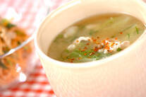 豚肉と白菜のみそ汁