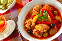 チキンのローマ風煮込み