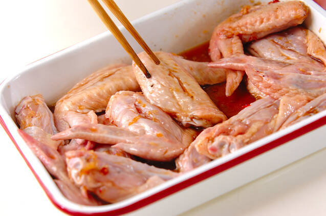 鶏手羽先の唐揚げの作り方の手順1