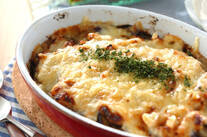 長ナスの重ね焼き