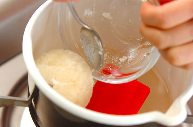 白ワインゼリーの作り方の手順2