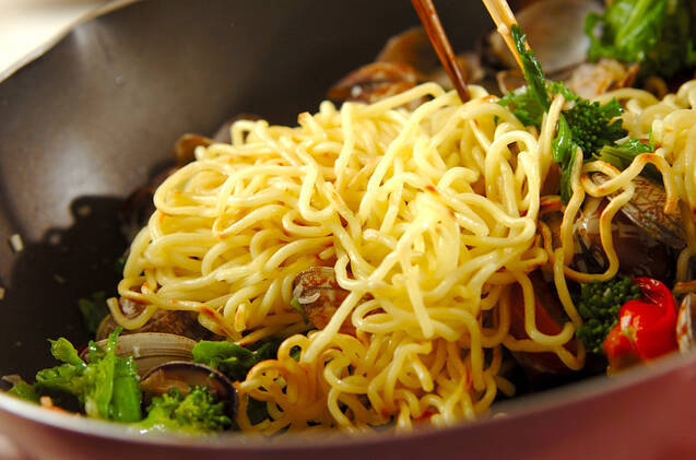 アサリの塩焼きそばの作り方の手順7