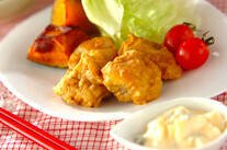 タラのカレー揚げタルタルソース添え