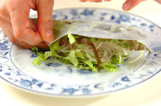 モヤシの生春巻きの作り方の手順6