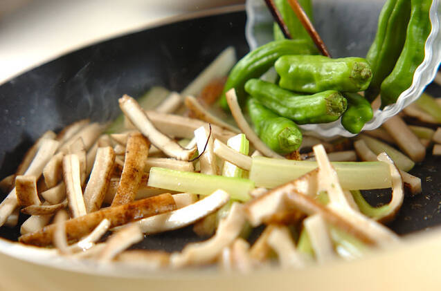 ゴボウの牛肉ロールの作り方の手順4