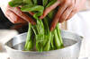 小松菜のネギ油がけの作り方の手順1