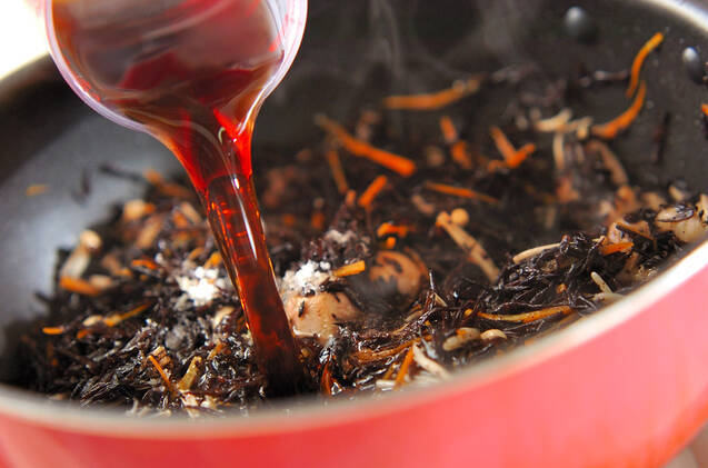 ヒジキと鶏肉の煮物の作り方の手順7