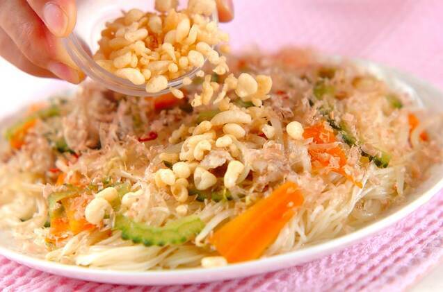 ゴーヤの素麺チャンプルーの作り方の手順8