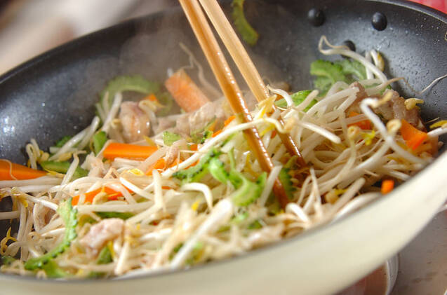 ゴーヤの素麺チャンプルーの作り方の手順6