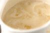 里芋の豆乳キムチ汁の作り方の手順2