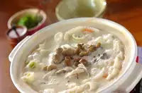 キャベツと白菜の野菜酒粕鍋