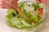 トマトとレタスのサラダの作り方8
