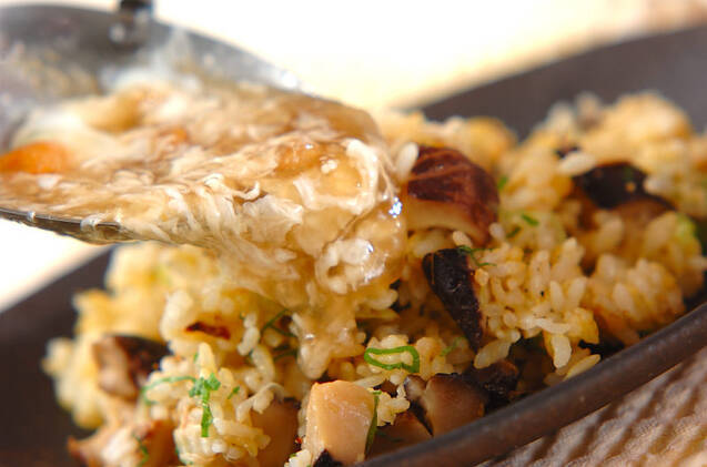 シイタケチャーハンの作り方の手順8