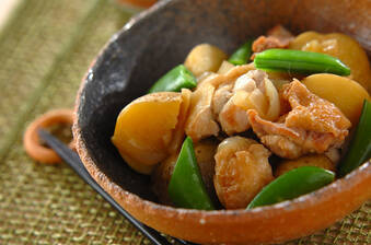 ほっくほく!甘辛新ジャガと鶏肉の煮物