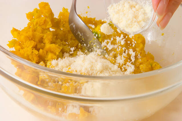 カボチャのチーズ和えの作り方の手順3