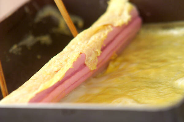 桜麩の卵巻きの作り方の手順2