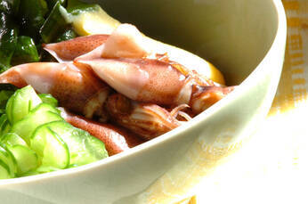 ホタルイカのからし酢みそ