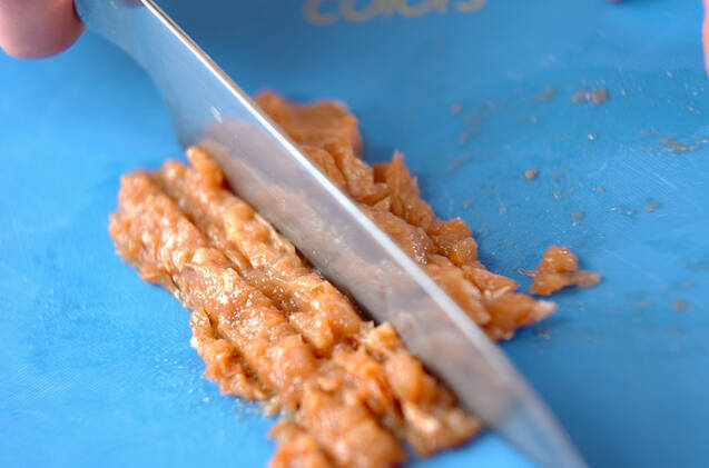 イカ梅納豆の作り方の手順3