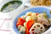 ゆで野菜&スープ