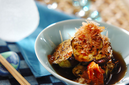 ナスのサッと梅浸し