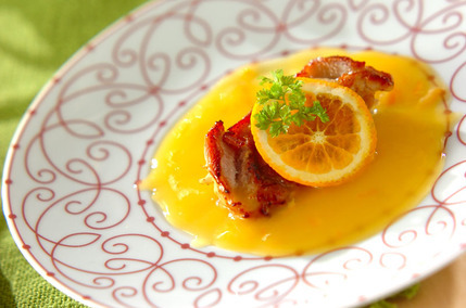 チキンのオレンジソースがけ