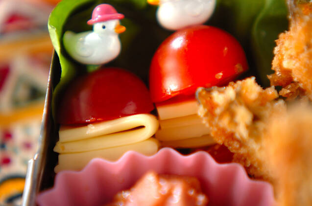 プチトマトのチーズはさみ