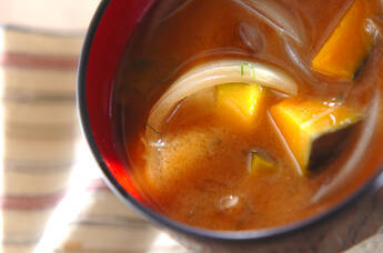 カボチャのみそ汁