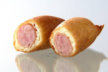 ソーセージの衣揚げ