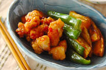 カボチャと鶏肉の揚げ浸し