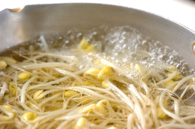 豆モヤシのピリ辛炒めの作り方の手順5