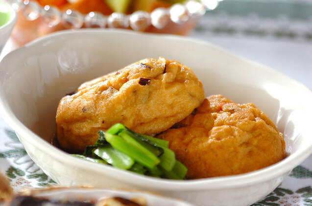 煮汁があふれ出る！がんものふっくら煮
