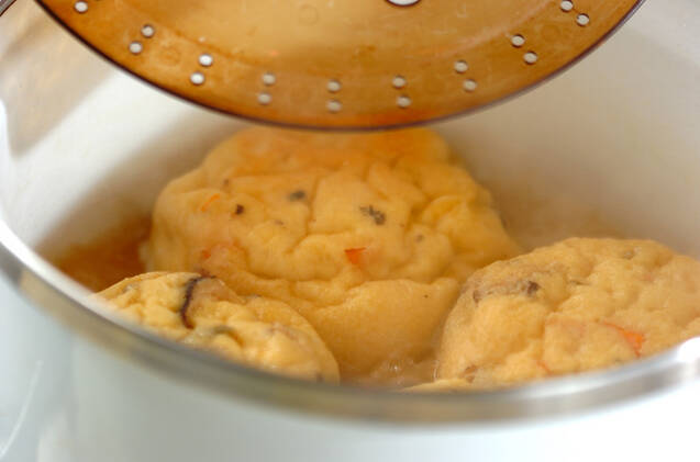 煮汁があふれ出る！がんものふっくら煮の作り方の手順3