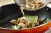 アサリと小松菜の炒め物の作り方の手順2