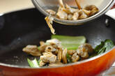 アサリと小松菜の炒め物の作り方2