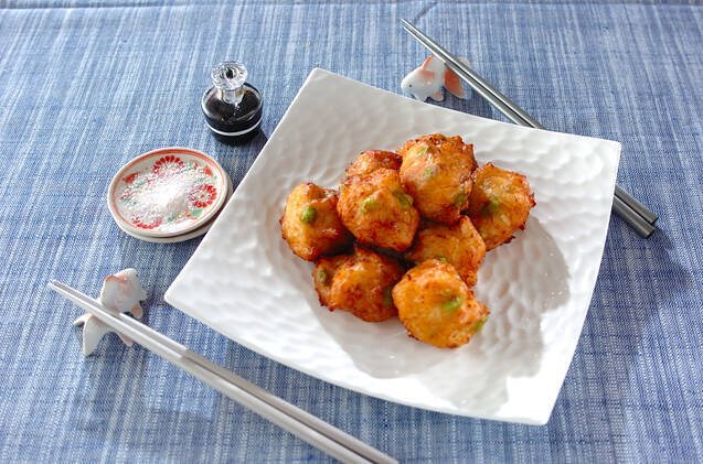 ホタテの落とし揚げ