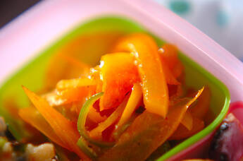 ピーマンの甘酢炒め