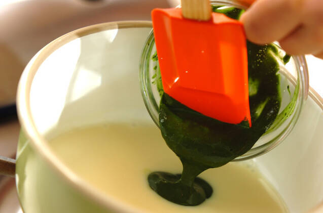 豆乳抹茶ゼリーの作り方の手順3