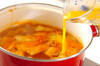春雨キムチスープの作り方の手順4