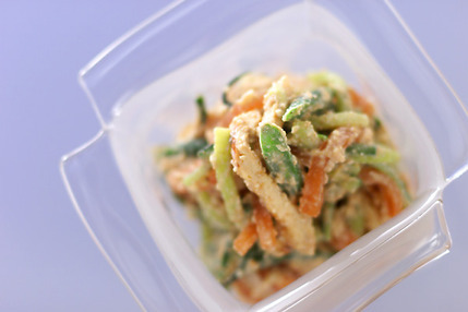 キュウリのゴマ白酢和え