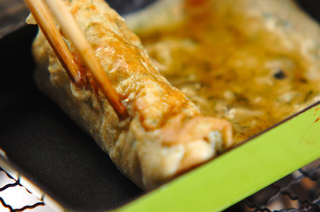 桜エビと青のりの卵焼きの作り方の手順2